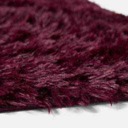 Ohs Soft Fluffy Rug Anti-Slip Carpet Area Floor Mat, Burgundy - 80 X 150Cm - thumbnail 4