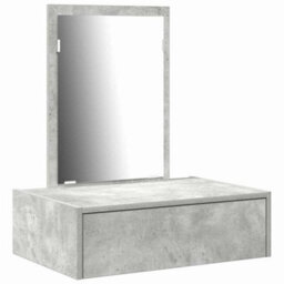 Walplus Dressing Table With Drawer Grey 60 X 40 X 70 Cm Engineered Wood - thumbnail 2