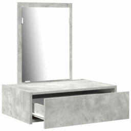 Walplus Dressing Table With Drawer Grey 60 X 40 X 70 Cm Engineered Wood - thumbnail 5