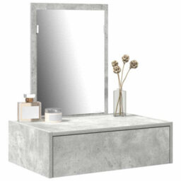 Walplus Dressing Table With Drawer Grey 60 X 40 X 70 Cm Engineered Wood - thumbnail 3