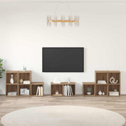 Berkfield Modern Tv Cabinet Set 8 Pcs Artisan Oak Engineered Wood - thumbnail 2