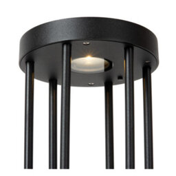 Lucide Jackson Bollard Light- Solar Diameter 16Cm Led Dim To Warm 2850K/3150K Ip65 - Day/night Sensor - Black - thumbnail 5