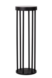 Lucide Jackson Bollard Light- Solar Diameter 16Cm Led Dim To Warm 2850K/3150K Ip65 - Day/night Sensor - Black - thumbnail 3