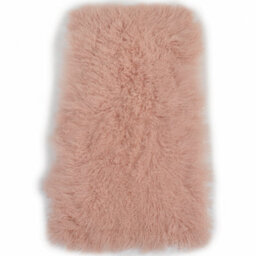 Fenland Sheepskin Fenland Luxury Mongolian Real Lamb Rug - Pink (120 Cm X 60 Cm) - thumbnail 2