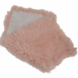 Fenland Sheepskin Fenland Luxury Mongolian Real Lamb Rug - Pink (120 Cm X 60 Cm) - thumbnail 4