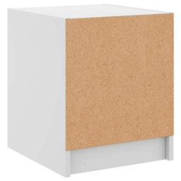 Berkfield Bedside Cabinets With Glass Doors 2 Pcs White 35X37X42 Cm - thumbnail 9