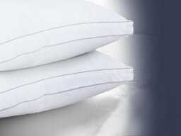 Casabella Gusset Pillows 2 Pack - Plush Bed Pillows For Neck & Shoulder Pain Relief - thumbnail 4