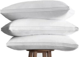 Casabella Gusset Pillows 2 Pack - Plush Bed Pillows For Neck & Shoulder Pain Relief - thumbnail 5