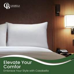 Casabella Gusset Pillows 2 Pack - Plush Bed Pillows For Neck & Shoulder Pain Relief - thumbnail 8