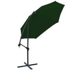 Sundaze 3M Green Cantilever Banana Parasol Crank Handle Patio Garden Umbrella With Base Weights & Cover - thumbnail 5