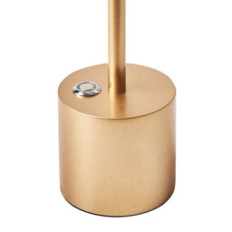 Wyld And Coco Auralux Wireless Table Lamp Gold - Rechargeable Aluminum Touch-Dimmer Indoor And Covered Outdoor Lighting - thumbnail 6