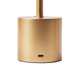 Wyld And Coco Auralux Wireless Table Lamp Gold - Rechargeable Aluminum Touch-Dimmer Indoor And Covered Outdoor Lighting - thumbnail 7