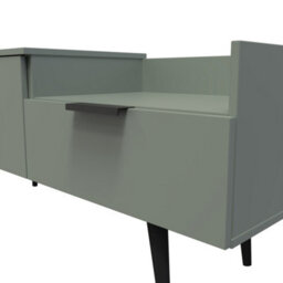 Fuji 2 Drawer Media Console Unit In Reed Green (Ready Assembled) - thumbnail 5