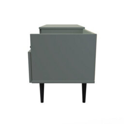 Fuji 2 Drawer Media Console Unit In Reed Green (Ready Assembled) - thumbnail 3