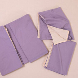 MHG Living Reversible 100% Cotton Duvet Cover Set With Pillowcases - Soft & Breathable Purple Bedding, Button Closure - Double - thumbnail 7