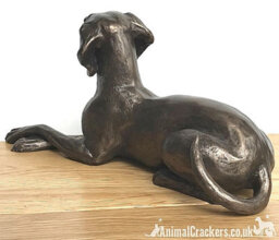 Animal Crackers Weimaraner Dog Figurine In Solid Cold Cast Bronze Designed By Harriet Glen - thumbnail 6