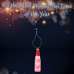 Christmas Tree Decoration Lipstick Ornament X 1 11. 5X2. 6X2. 6Cm - thumbnail 3