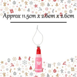 Christmas Tree Decoration Lipstick Ornament X 1 11. 5X2. 6X2. 6Cm - thumbnail 2