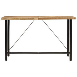 Vidaxl Bar Table 180X70X107 Cm Solid Wood Mango And Iron - thumbnail 2