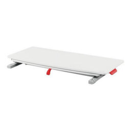 Leitz Ergo Cosy Adjustable Ergonomic Portable Laptop Standing Desk Converter With Sliding Tray 800 X 420mm For Home Office In Grey - thumbnail 3