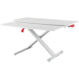 Leitz Ergo Cosy Adjustable Ergonomic Portable Laptop Standing Desk Converter With Sliding Tray 800 X 420mm For Home Office In Grey - thumbnail 1