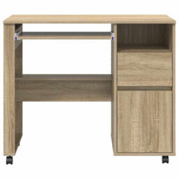 Berkfield Sonoma Oak Desk Sonoma Oak Engineered Wood Medium Sonoma Oak Desk - thumbnail 5