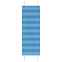 Berkfield Pleated Blind Blue 50X150 Cm Fabric Width 49.4 Cm Polyester