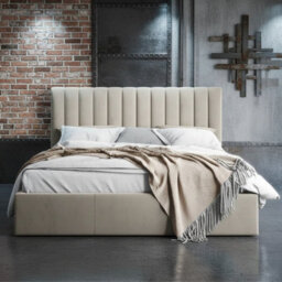 Cosmo M 160X200Cm Modern Bed With Storage Cream - thumbnail 1