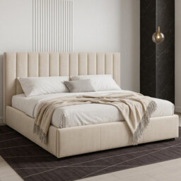 Cosmo M 160X200Cm Modern Bed With Storage Cream - thumbnail 3