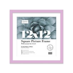 "12X12"" Lilac Picture Frame - 12X12"" Square Frame With 11X11"" Mount For 12X12""/11X11"" Pictures Moderrn Style Thin Edge, 1 Pack" - thumbnail 1