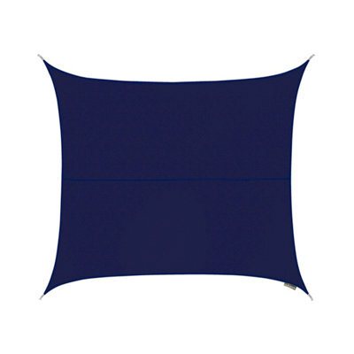 Kookaburra 2M Square Water Resistant Blue Garden Patio Sun Shade Sail Canopy 96.5% Uv Block With Free Rope - image 1
