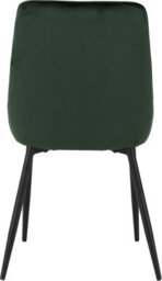 Seconique Avery Green Velvet Dining Chair X2 Velvet Fabric Priced Per Pair - thumbnail 8
