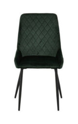 Seconique Avery Green Velvet Dining Chair X2 Velvet Fabric Priced Per Pair - thumbnail 5