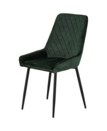 Seconique Avery Green Velvet Dining Chair X2 Velvet Fabric Priced Per Pair - thumbnail 2