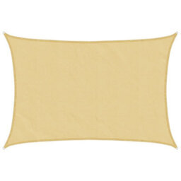 Berkfield Sun Shade Sail Sand 3X2 M 100% Polyester Oxford - thumbnail 2