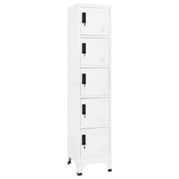 Walplus Locker Cabinet White 38X40X180 Cm Steel - thumbnail 1