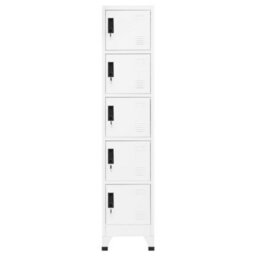 Walplus Locker Cabinet White 38X40X180 Cm Steel - thumbnail 2