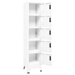 Walplus Locker Cabinet White 38X40X180 Cm Steel - thumbnail 3