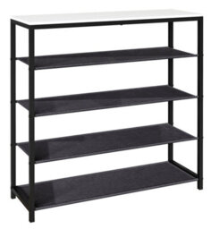 Vcm Metal Wood Shoe Rack 4 Compartments Taliro - thumbnail 2
