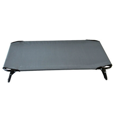 Actiaspet Elevated Dog Bed Pet Cat Raised Folding Camping Cot Indoor Outdoor Waterproof Large Grey - image 1