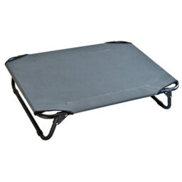 Actiaspet Elevated Dog Bed Pet Cat Raised Folding Camping Cot Indoor Outdoor Waterproof Large Grey - thumbnail 3