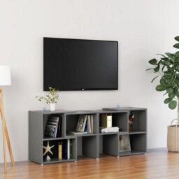 Berkfield Tv Cabinet Grey 104X30X52 Cm Engineered Wood - thumbnail 1