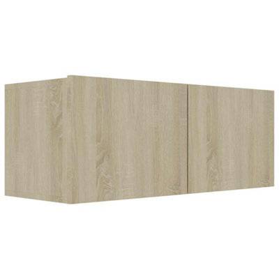 Berkfield Sturdy Tv Cabinet Sonoma Oak 80X30X30 Cm Engineered Wood - image 1