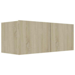 Berkfield Sturdy Tv Cabinet Sonoma Oak 80X30X30 Cm Engineered Wood - thumbnail 1
