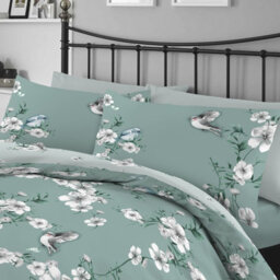 Gc Gaveno Cavailia Tropical Birds Duvet Cover Bedding Set Duck Egg King 3Pc With Birds And Flowers Print Quilt Cover - thumbnail 3