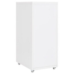 Berkfield Mobile File Cabinet White 28X41X69 Cm Metal - thumbnail 4