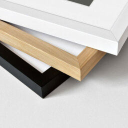 Nielsen Skava 30 X 40Cm White Wooden Picture Frame A4 With Mount, Float Glass And Push/turn Clips - thumbnail 2