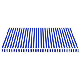 Walplus Replacement Fabric For Awning Garden Sun Shade Canopy Gazebo For Back Door, Porch, Patio Blue And White 4.5X3.5 M - thumbnail 3