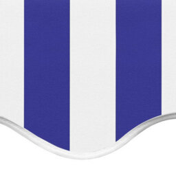 Walplus Replacement Fabric For Awning Garden Sun Shade Canopy Gazebo For Back Door, Porch, Patio Blue And White 4.5X3.5 M - thumbnail 5