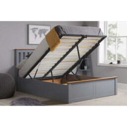 Birlea Phoenix Small Double Ottoman Bed Stone Grey - thumbnail 2